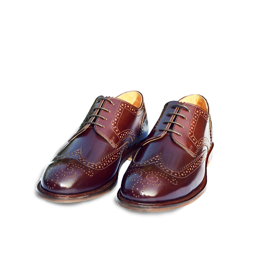 Gallucha Paris leather tan brogue shoes